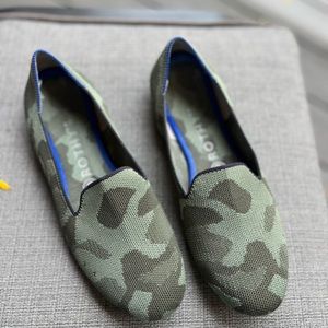 Rothy’s The Loafer in Olive Camo
